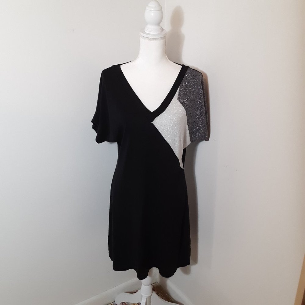 Jump Girl Black Sweater Dress Size L